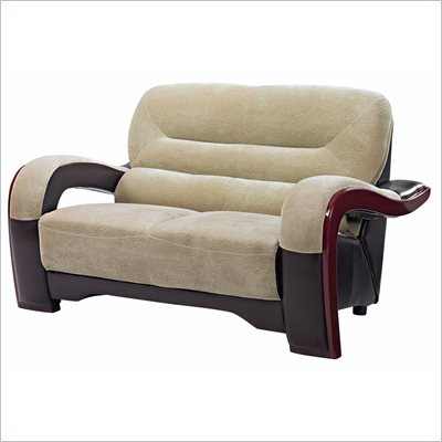 Global Furniture USA 992 Love Seat in Brown