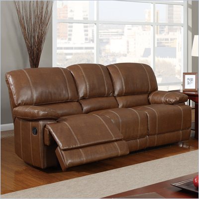 Global Furniture USA 9963 Reclining Sofa in Rodeo Brown