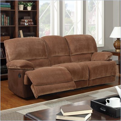 Global Furniture USA 9968 Reclining Sofa in Champion Brown Sugar
