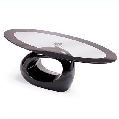Global Furniture USA Joop Glass Top Oval Coffee Table
