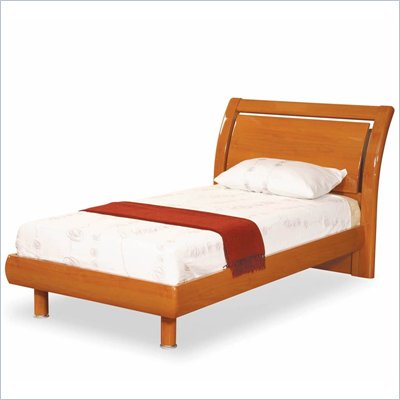 Cherry Wood Bedroom Furniture Sets on Contemporary Wood Platform 5 Piece Bedroom Set In Cherry   B86 X Pkg