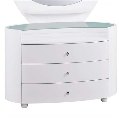 Global Furniture USA Emily Kids Single Dresser in White