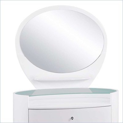 Global Furniture USA Emily Kids Mirror in White
