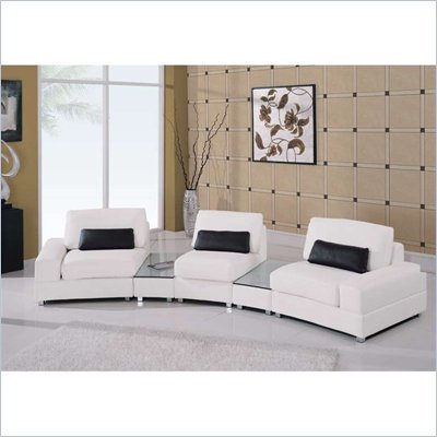 Furniture America on Not Available   Global Furniture Usa Misal 5 Piece Sectional In White