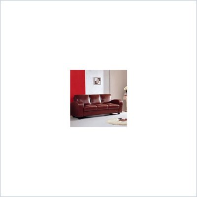 Global Furniture USA Wilson Brown Leather Sofa