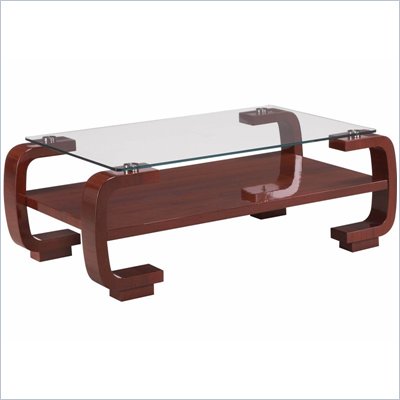 Global Furniture USA Rectangular Coffee Table in Mahogany
