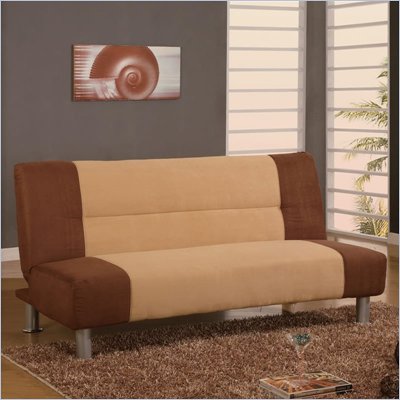 Global Furniture USA 2-Tone Microfiber Sofa Bed