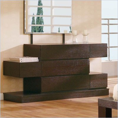 Global Furniture USA Soho 6 Drawer Dresser in Wenge
