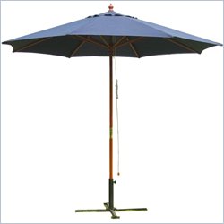 International Concepts 9' Octagonal Market Patio Umbrella in Navy Blue