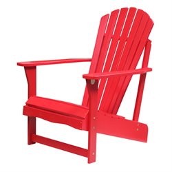 International Concepts Adirondack Chair in Red Finish