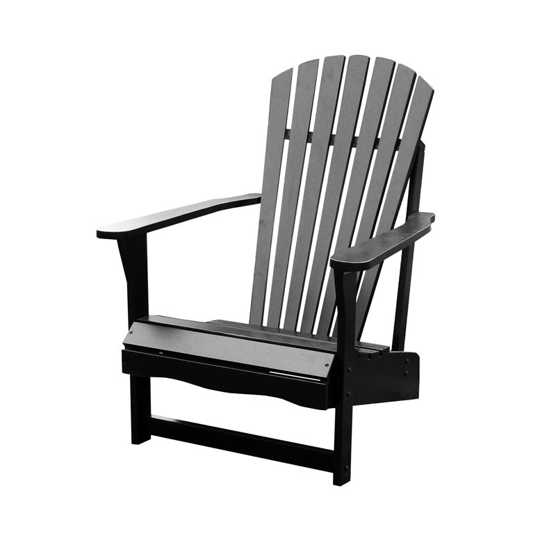 International Concepts Adirondack Chair in Black Finish