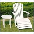 ADD TO YOUR SET: International Concepts Adirondack Footrest in White Finish
