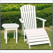 International Concepts Adirondack Footrest in White Finish