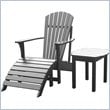 ADD TO YOUR SET: International Concepts Adirondack Footrest in Black Finish