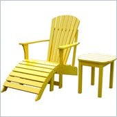 International Concepts Adirondack Footrest in Yellow Finish
