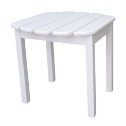 International Concepts Adirondack Sidetable in White Finish