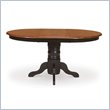 ADD TO YOUR SET: International Concepts Madison Park Single Pedestal Dining Table in Cherry/Black