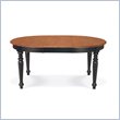 ADD TO YOUR SET: International Concepts Madison Park Oval Dining Table in Black/Cherry