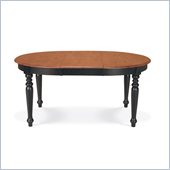 International Concepts Madison Park Oval Dining Table in Black/Cherry