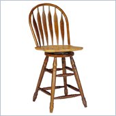 International Concepts Madison Park Windsor Stool in Cinnamon/Espresso