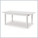 International Concepts Simply Linen 72" Rectangular Table with Butterfly Leaf Extension in White Linen Finish