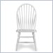 International Concepts Simply Linen Tall Windsor Chair in White Linen Finish