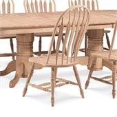 International Concepts Unfinished Windsor Wood Side Chair