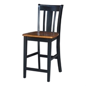 International Concepts San Remo 24 Stool in Black Cherry