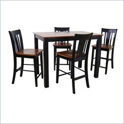 International Concepts Shaker Style Counter Height Gathering Table in Black Cherry Finish