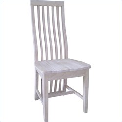 International Concepts Mission Full Back Wood Side Chairs (Set of 2)