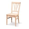 International Concepts Whitewood Unfinished Fanback Wood Side Chairs (Set of 2)