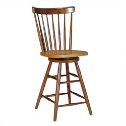 International Concepts Madison Park 24 Spindleback Swivel Counter Stool