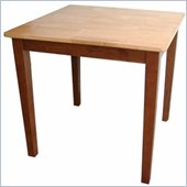 International Concepts Square Casual Dining Table in Cinnamon Espresso Finish