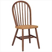 International Concepts Windsor Wood Side Chair in Cinnamon and Espresso Finish