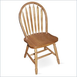 International Concepts 36 High Arrowback Wood Side Chair in Oak Finish