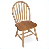 International Concepts 36 High Arrowback Wood Side Chair in Oak Finish