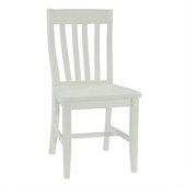 International Concepts SchoolHouse Wood Side Chair in White Finish (Set of Two)