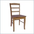 International Concepts Madrid Ladderback Chairs in Spicy (Set of 2)
