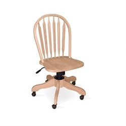 International Concepts Windsor Arrowback Chair with Swivel Base