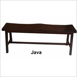 International Concepts Saddle Seat Bench-Cottage Oak