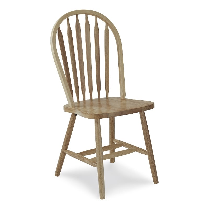 Windsor Solid Wood Arrowback Chair in Natural Homesquare
