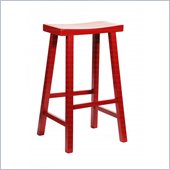 International Concepts 29 Saddle Bar Stool in Red 