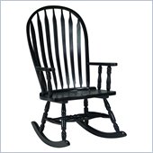 International Concepts Solid Wood Rocker in Black