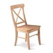 ADD TO YOUR SET: International Concepts Unfinished X-Back Dining Chair (Set of 2)