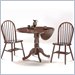 International Concepts Round 42" Dual Drop Leaf Dining Table (Merlot)