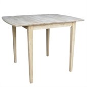 International Concepts Unfinished Square Counter Height Dining Table