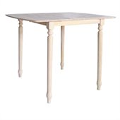 International Concepts Unfinished Square Bar Height Dining Table