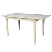 International Concepts Unfinished Rectangular Shaker Dining Table