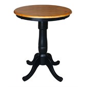 International Concepts 30 Round Counter Table in Black / Cherry