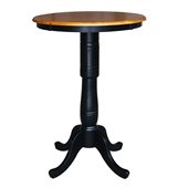 International Concepts 30 Round Pub Table in Black / Cherry
